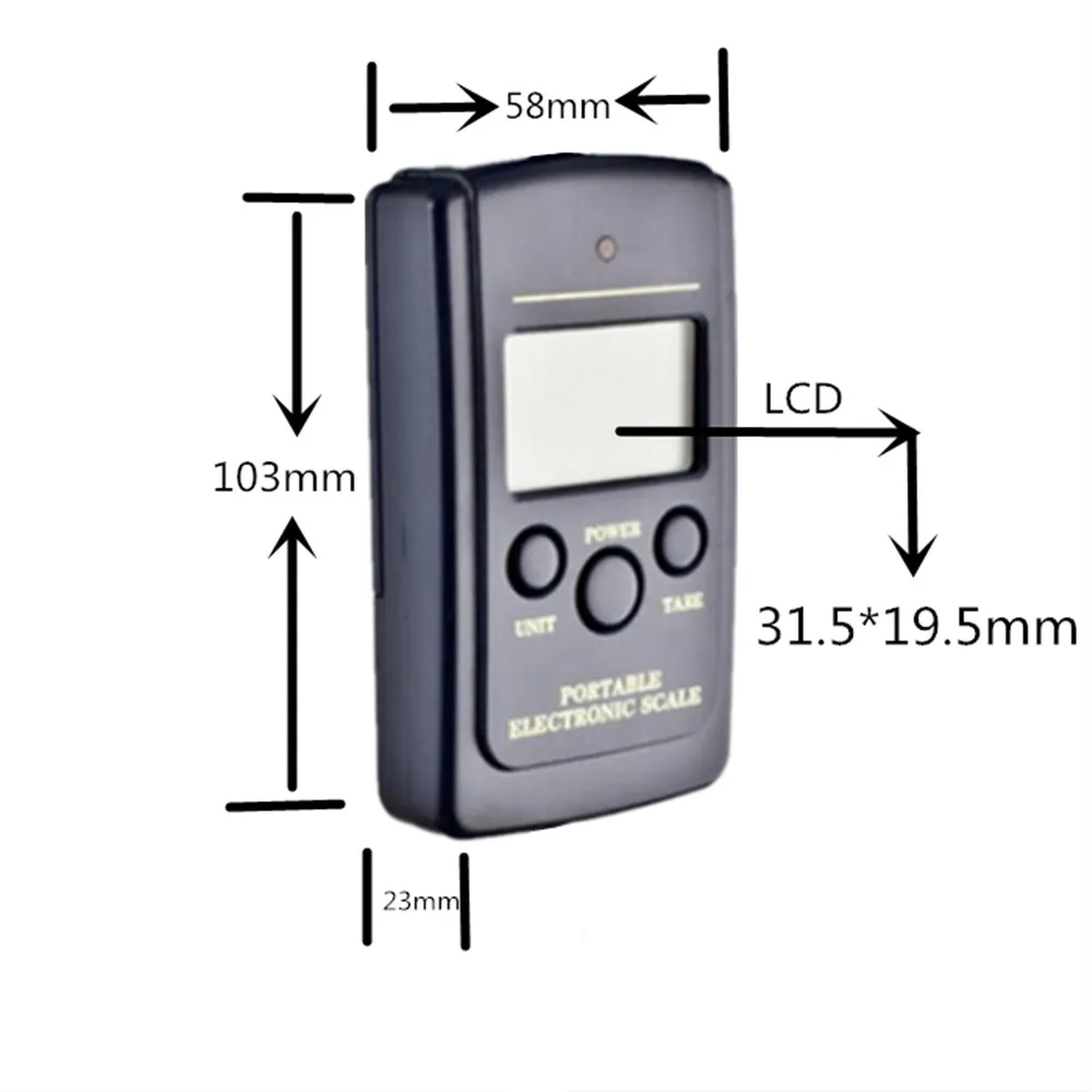 SANBEI 40 кг 10g миниатюрные весы Портативный Чемодан весы устойчивые голубой подсветкой Кантер(рыбацкие весы