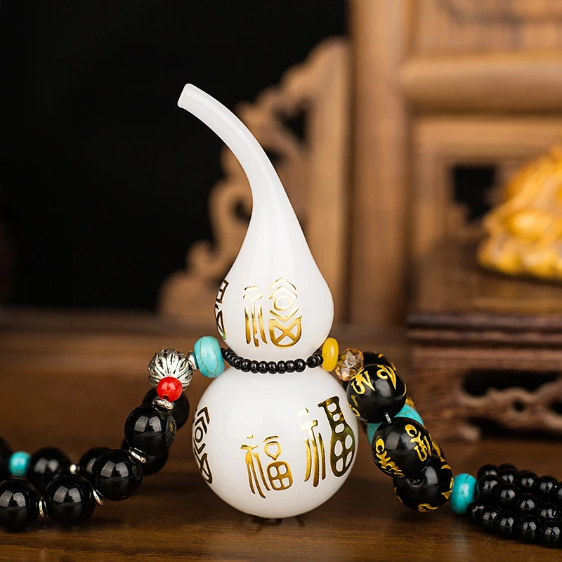 

Car perfume car Fu Ping hyacinth six words vehicle decoration supplies diy real stone Obsidian jewelry pendant necklace charm