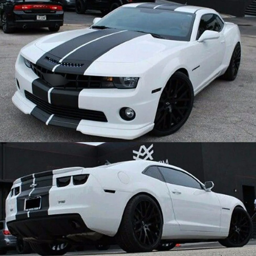 Опциональная цветная наклейка в полоску комплект для Chevrolet Camaro Mondeo Mustang Ford SS капот