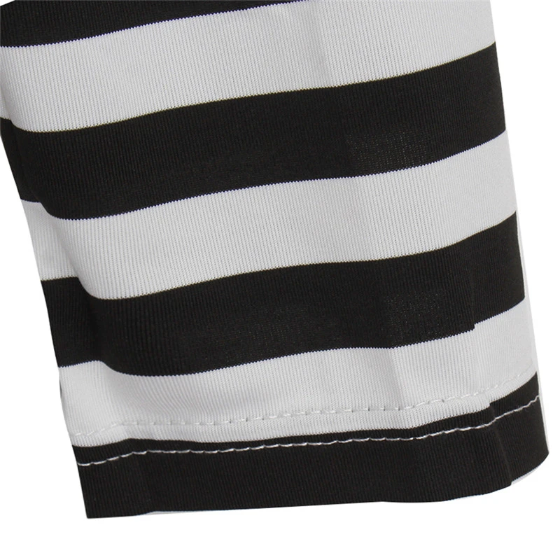 

Harajuku Spring Autumn New Long Sleeve Elbow Patchwork Striped Cardigan Women Clothing Black And White Casual Female Outwear