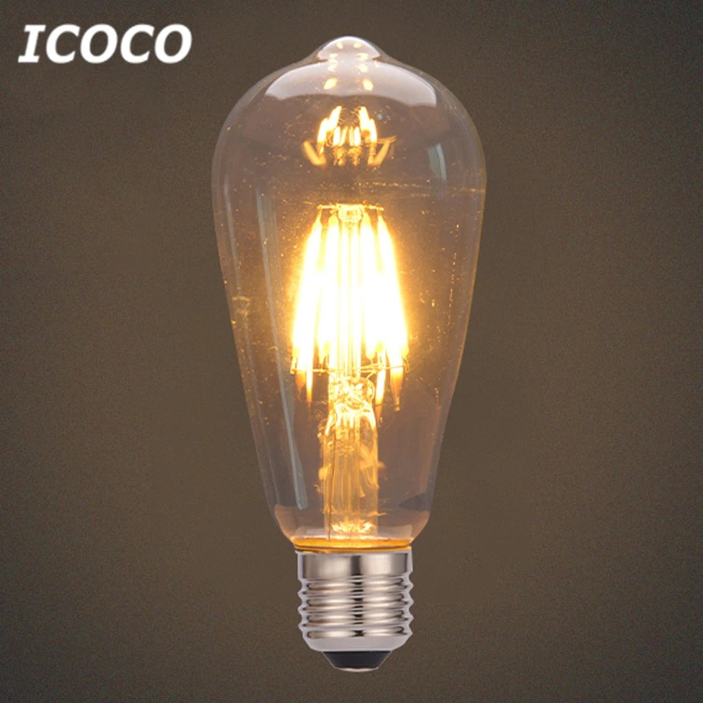 Лампа ICOCO винтажная лампа накаливания в промышленном стиле светодиодный