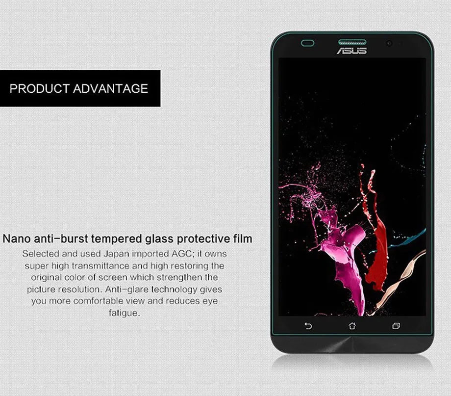 Взрывозащищенное Закаленное Стекло 9H 0 26 мм для Asus Zenfone 5 zenfone5 A500CG A501CG Lite A502CG