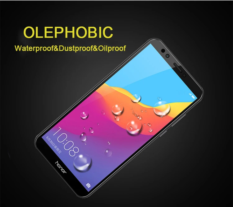 Закаленное стекло с полным покрытием для Huawei Honor 7C 2 шт. защитная пленка Pro защиты