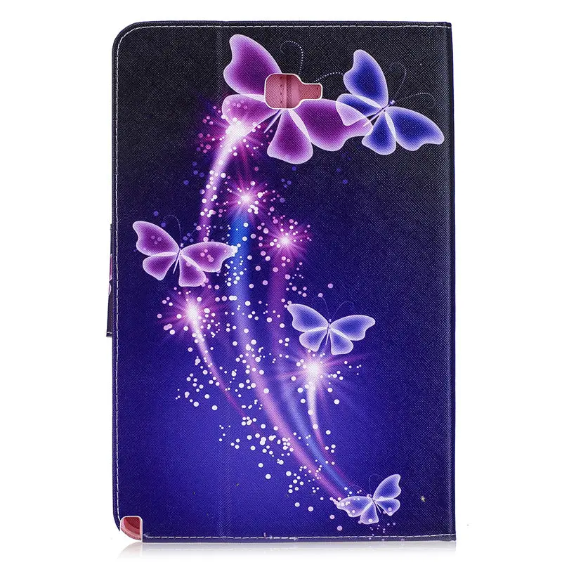 Чехол для планшета для samsung Galaxy Tab A, A6, 10,1,, P580, P585, SM-P580, с S ручкой, чехол, модный, для девочек, с кошкой, с подставкой, кожаный чехол