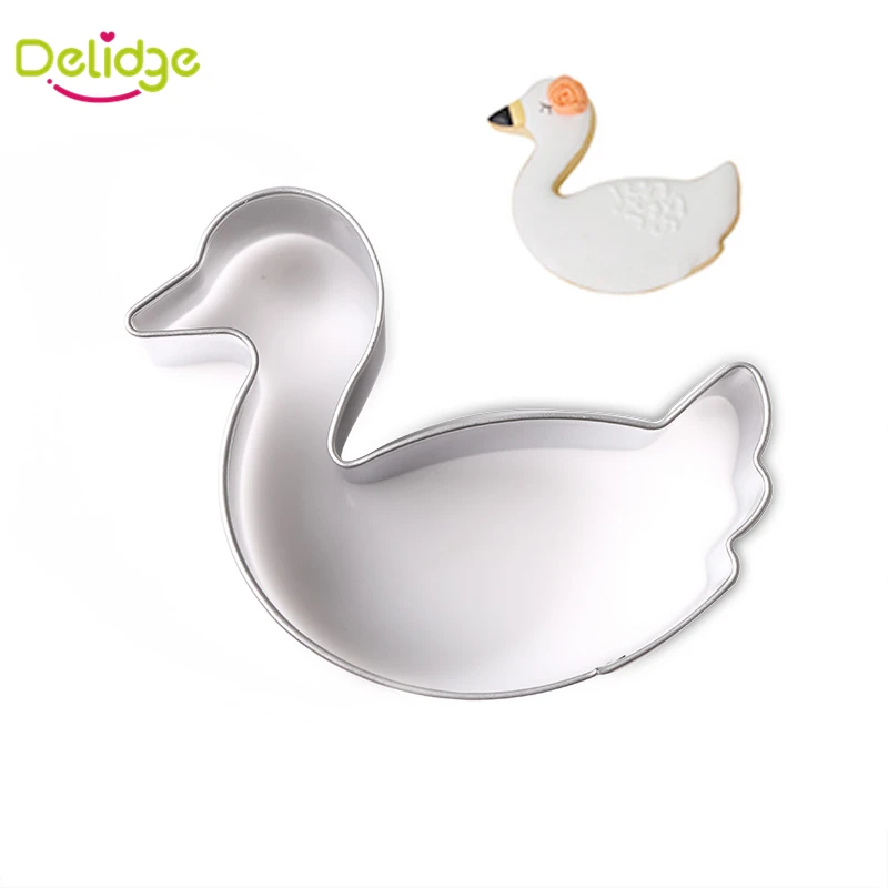 Delidge 1 шт. формочки для печенья с маленьким лебедем из нержавеющей стали прополки