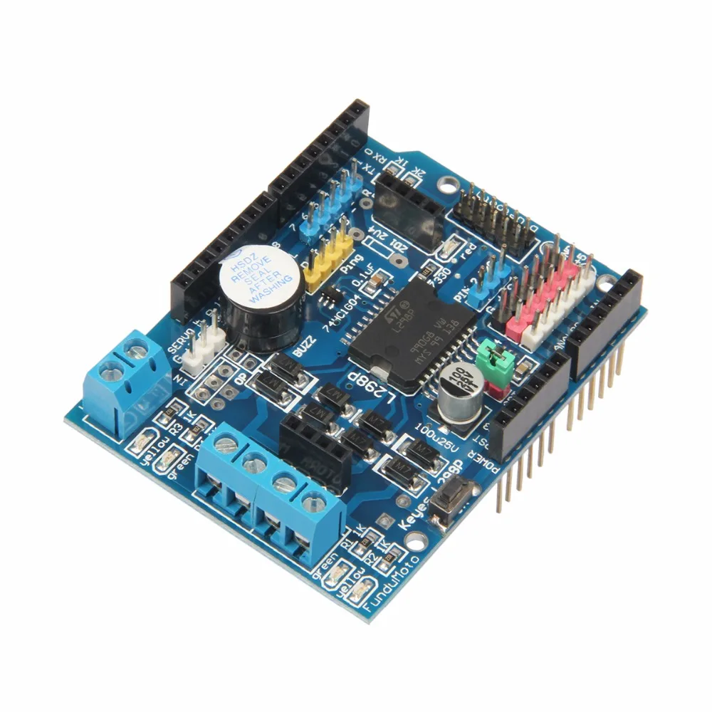 L298P щит R3 DC мотор драйвер модуль 2A h мост 2 способ релейный для Arduino UNO 2560NW|h-bridge