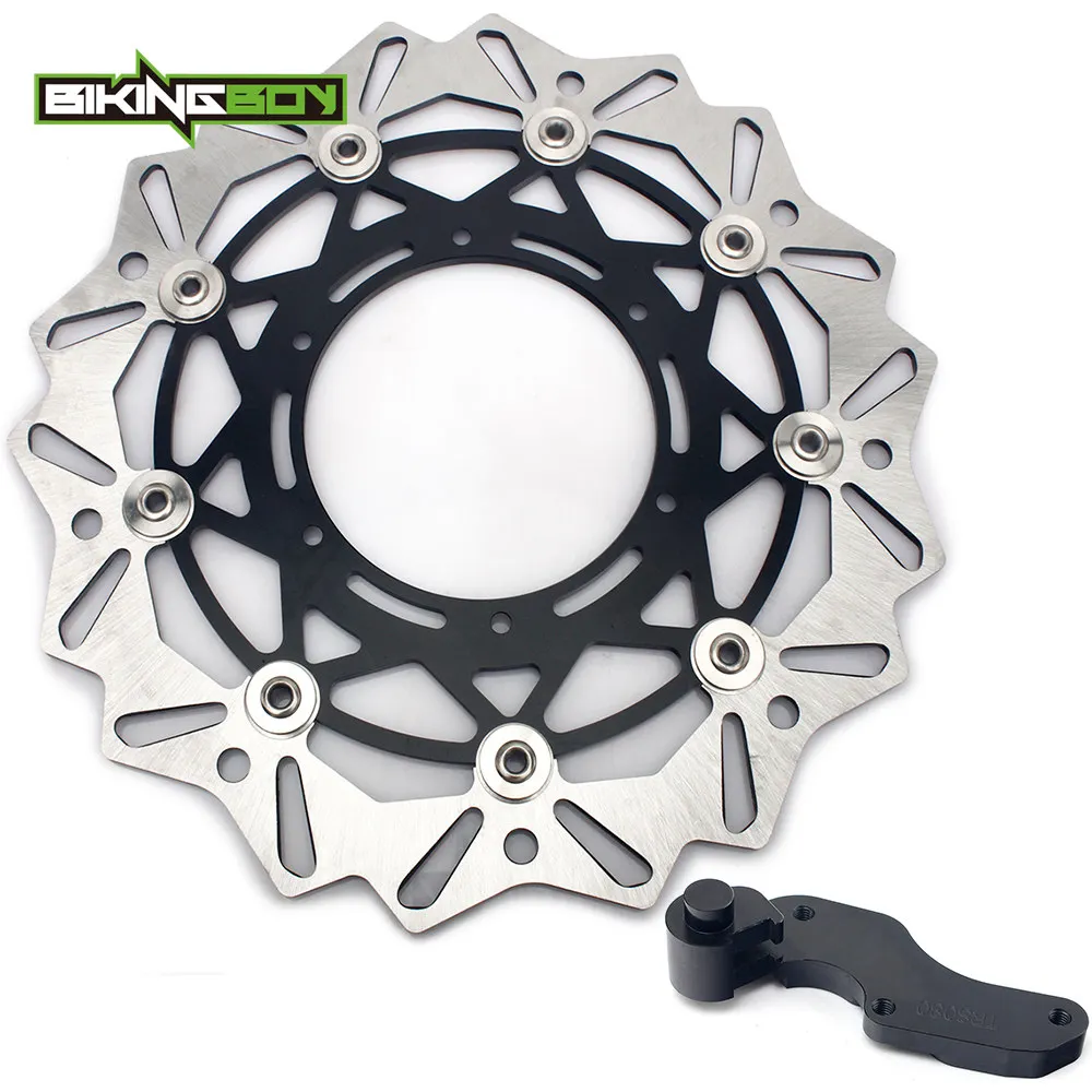 BIKINGBOY YZ WR 125 250 98-07 WR250F WR450F YZ250F YZ450F 07 06 05 WR YZ 400 426 F оверсайз 320 мм спереди диск поворотный кронштейн