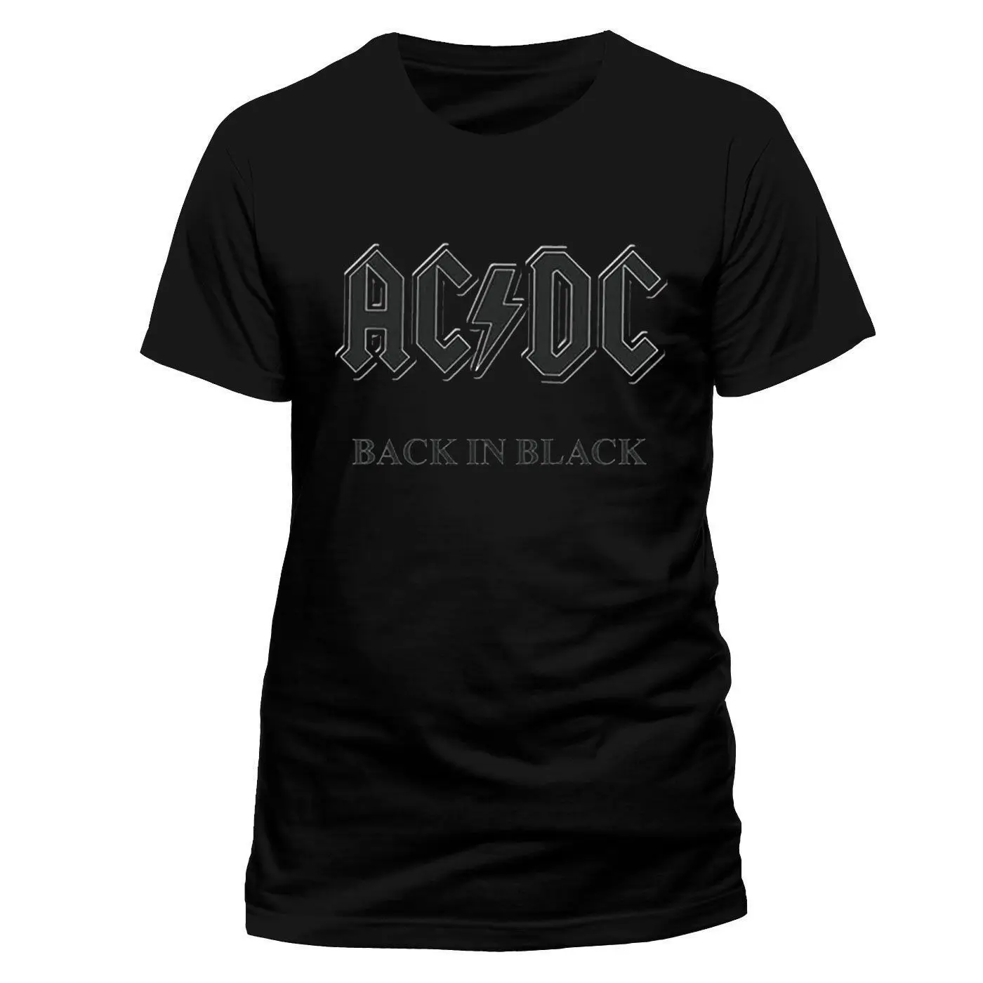 ACDC лицензированный назад в черном рок футболка Officiel Hommes крутая дизайн Best продажи