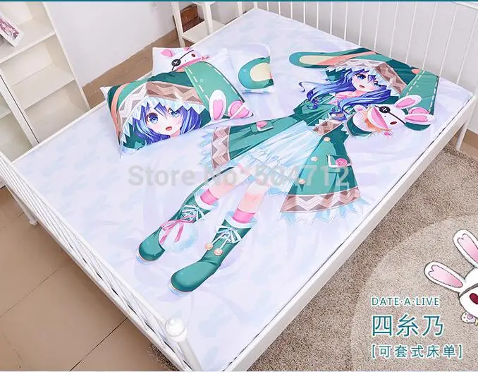 Новинка наматрасник из молочного шелка с аниме мультяшным изображением свидания