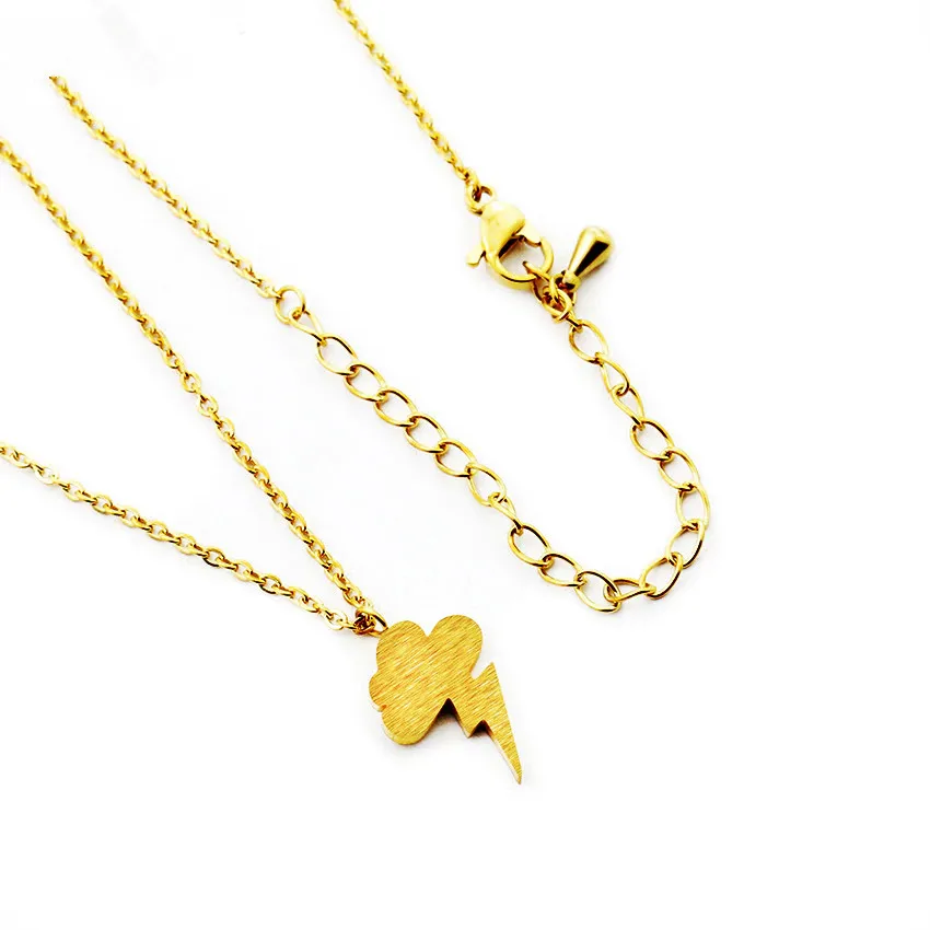 DIANSHANGKAITUOZHE Thunder Clouds Charm Necklaces Weather Happy On A Cloudy Day Unique Women Jewelry Party | Украшения и