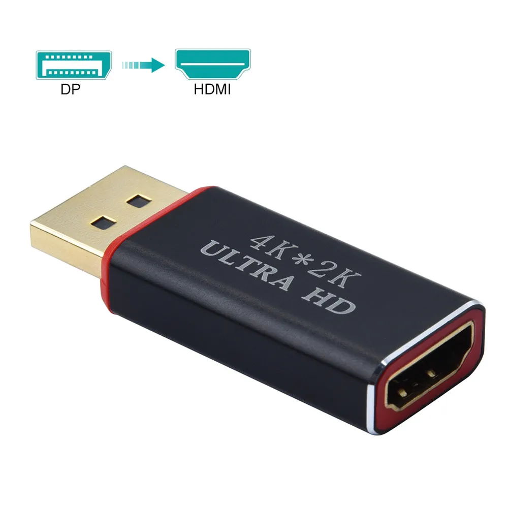 DP к HDMI конвертер 4 K * 2 30 Гц видео аудио разъем порт дисплея адаптер для женщин и