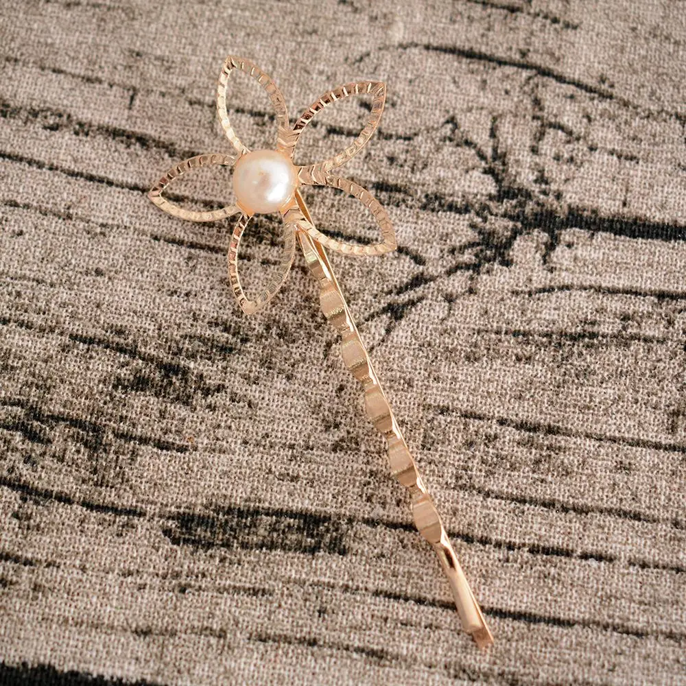 3 шт./компл. металлические жемчужные заколки для волос женские пряжки