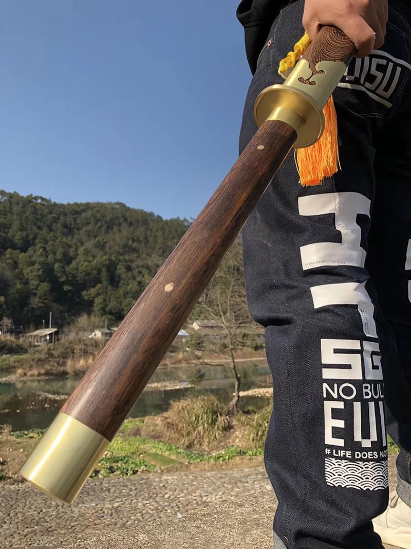 Handmade Chinese Gongfu Sword Hand fine polished Katana Oil Quenched Stainless Steel Full Tang Blade Very Sharp
