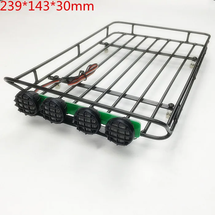 Багажный лоток со светодиодом 239*143*30 мм для 1/10 осевой SCX10 II деталей|axial scx10|axial scx10