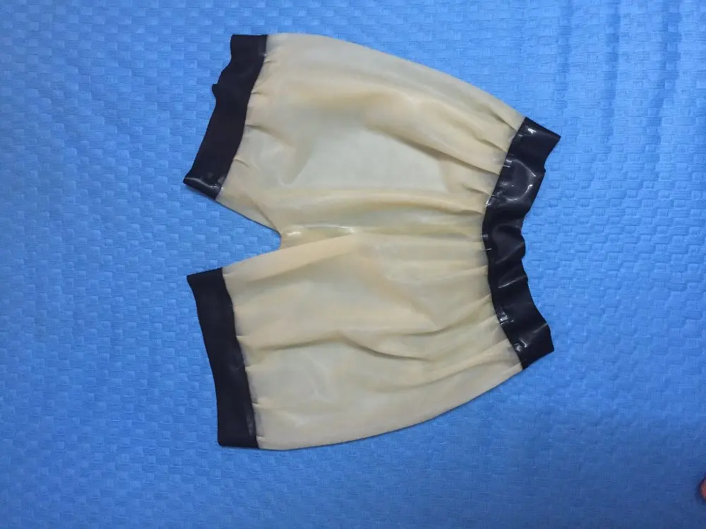 

Transprent Latex Underwear Rubber Latex Bloomers Sexy Latex Men's Wear Rubber Shorts Pants