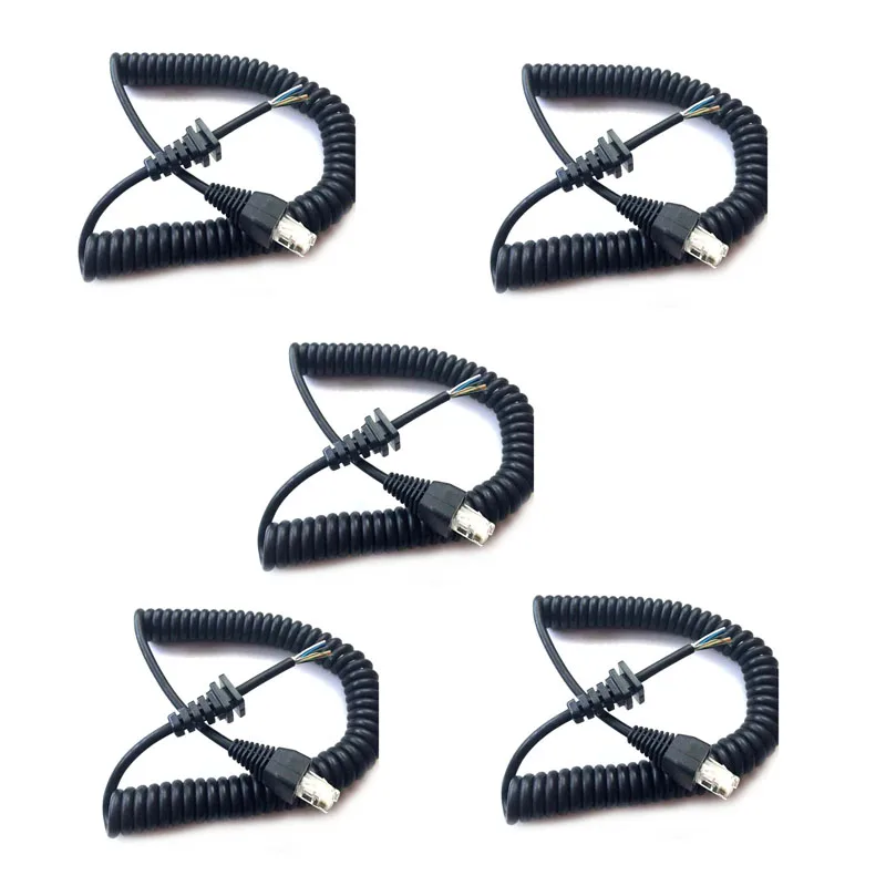 

Lot 5PCS Replacement RJ45 8 Pin MH-67A8J Handheld Speaker Microphone Cable Cord for YAESU VX2108 VX2208 VX2508 Mobile Radio