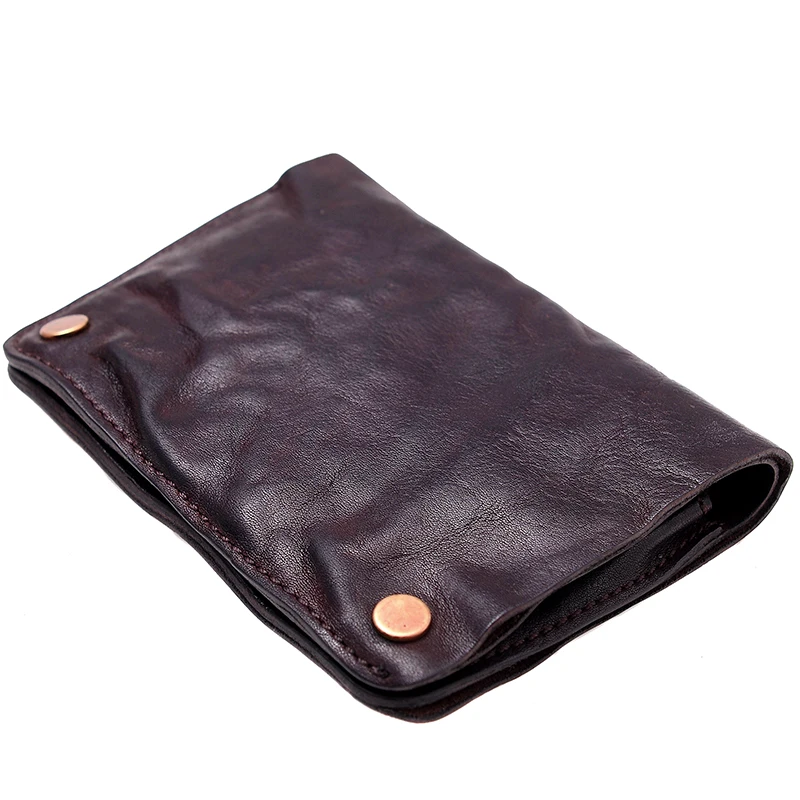 Новинка 2020 оригинальный короткий кошелек ручной работы в стиле ретро для мужчин