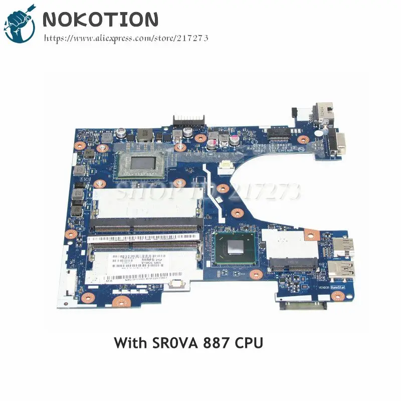 

Материнская плата NOKOTION для ноутбука Acer aspire V5-131 Q1VZC LA-8941P SR0VA 887 CPU DDR3 NBV7P11005 NB.V7P11.005