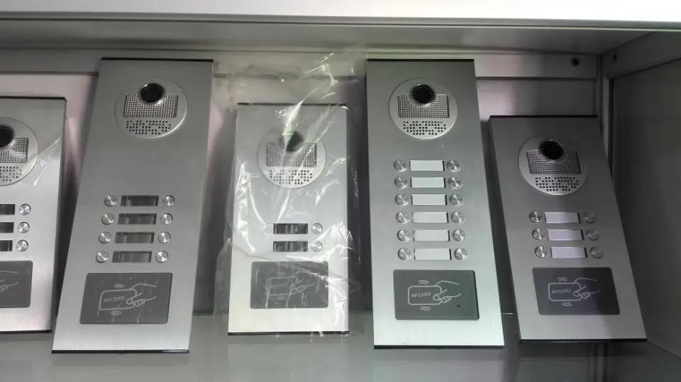 Многокомнатный видеодомофон Rfid проводной 10/12 кнопок домофон с ключом 7 дюймов