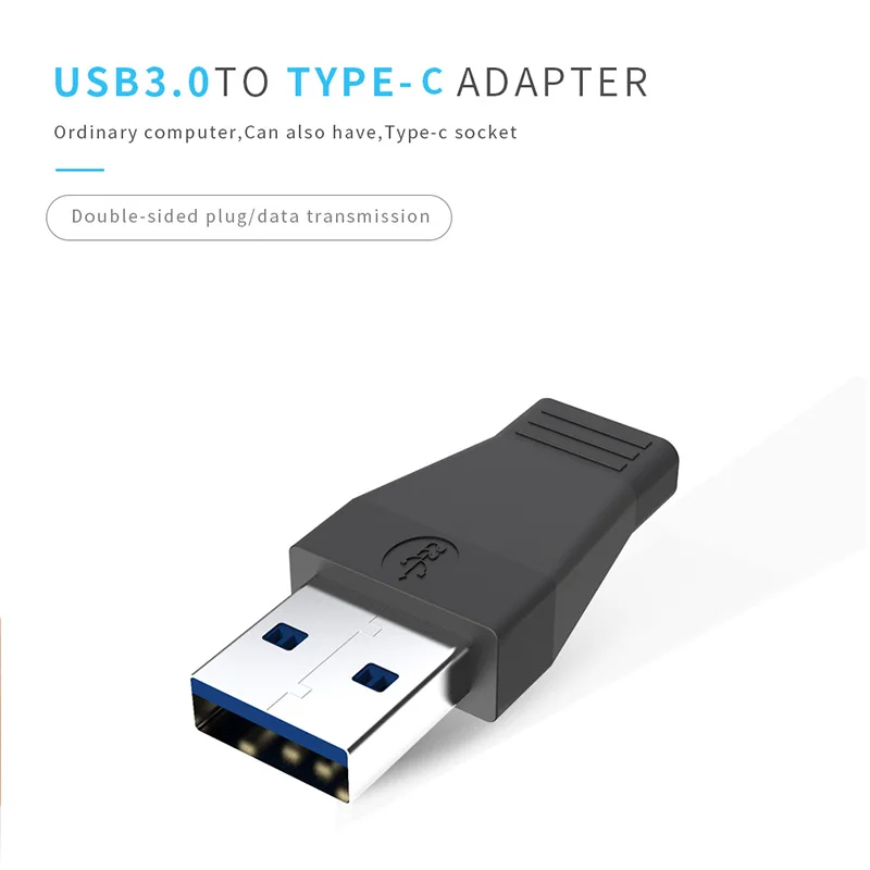 Высокоскоростной адаптер USB 3 1 Type C мама 0 мужской порт к A Коннектор Черный цвет