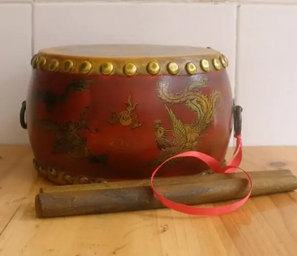 10 6 &quotвинтажный кожаный барабан из палисандра в китайском стиле дракона Ударный