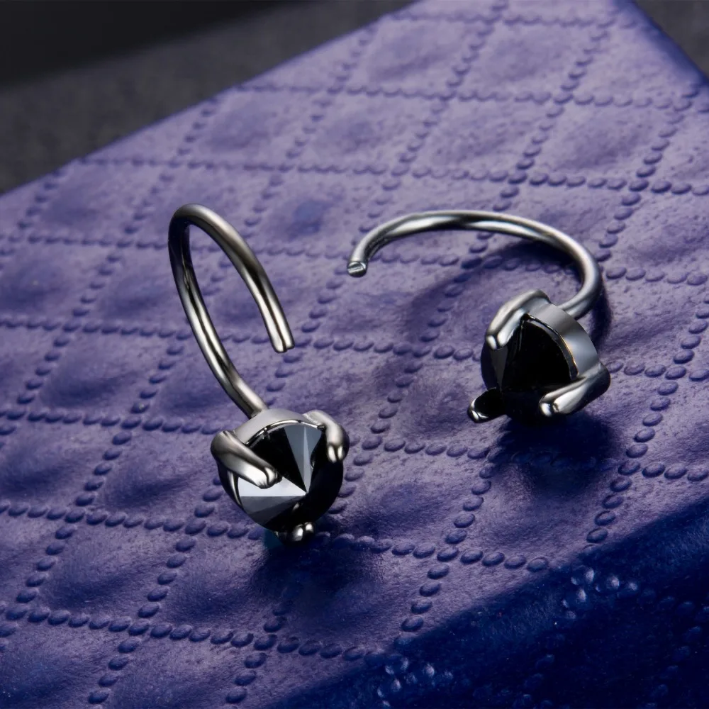 Простой Элегантный Стиль манжеты циркониевые серьги U образный дизайн клипса для