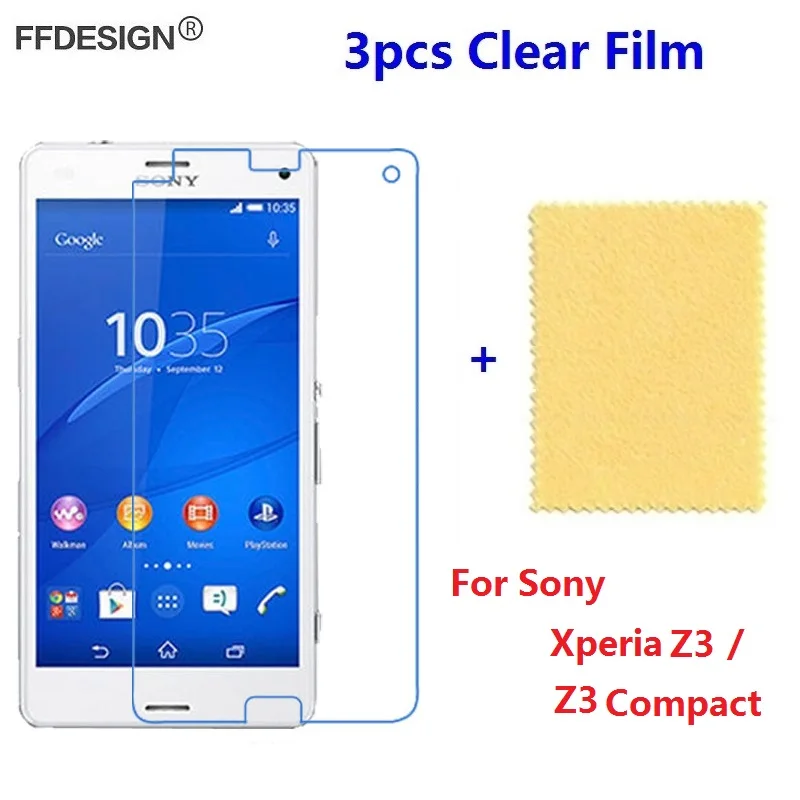 Защитная пленка для ЖК экрана Sony Xperia Z3 Compact 3 шт.|Защитные стёкла и плёнки