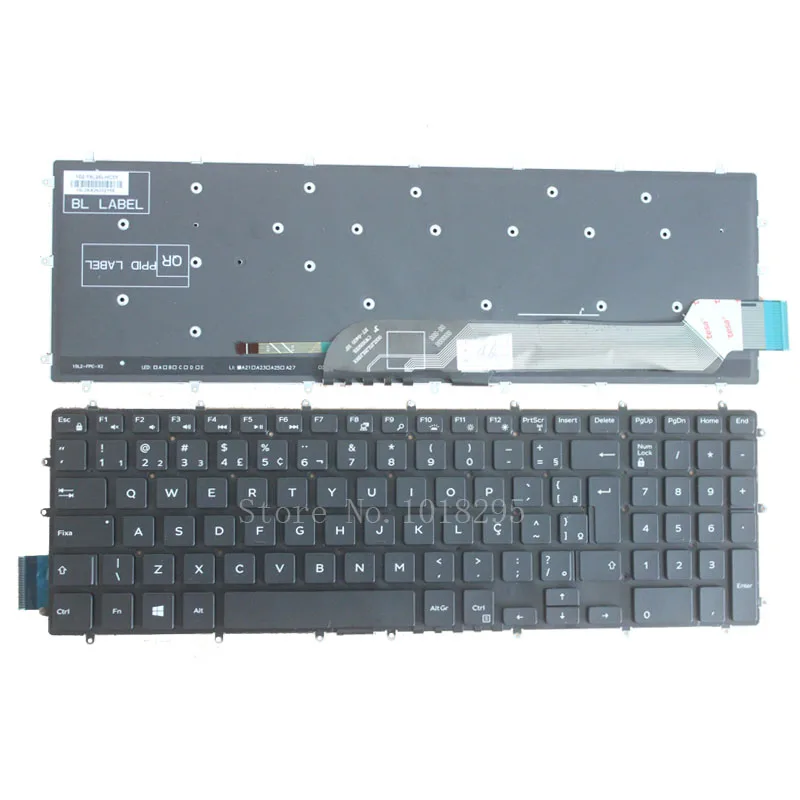 Новая клавиатура BR Для Dell Inspiron 15 &quot7000 7566 1845 черная для ноутбука без рамки|keyboard for