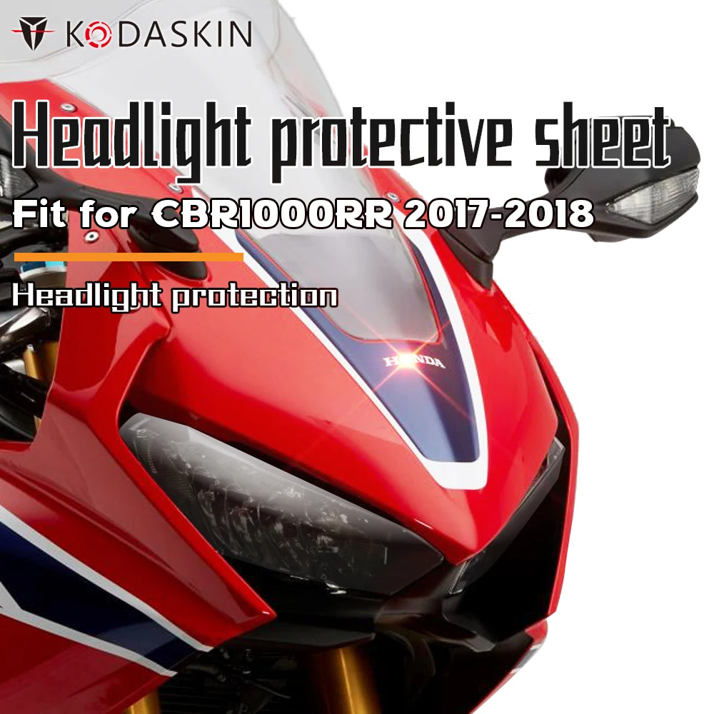 

KODASKIN Motorcycle Accessories ABS Headlight Screen Protection Cover Headlight Guard Fit For HONDA CBR1000RR 2017-2018 cbr1000r