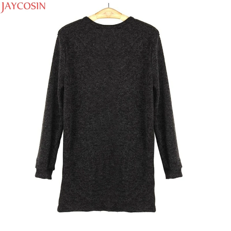 Women Sweater Long Cardigan 2019 Fashion Autumn Winter Style Sleeve Loose Thick Knitted female Sweaters Coat |