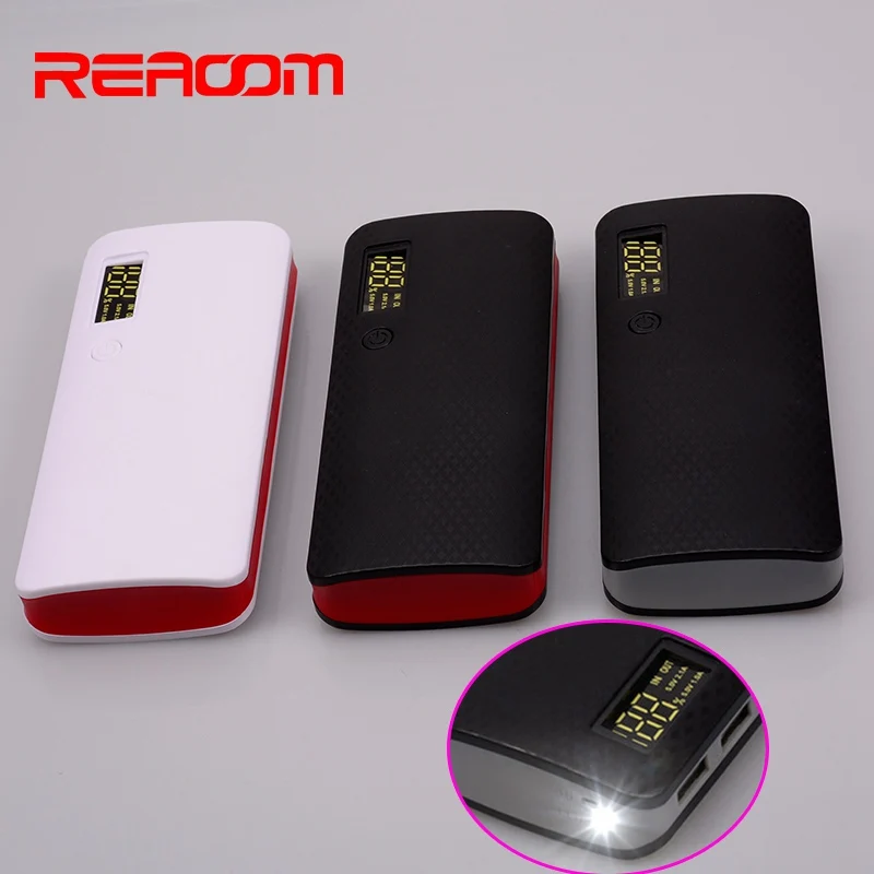 Reaoom без батареи 5*18650 Блок питания DIY светодиодный фонарик зарядное устройство для