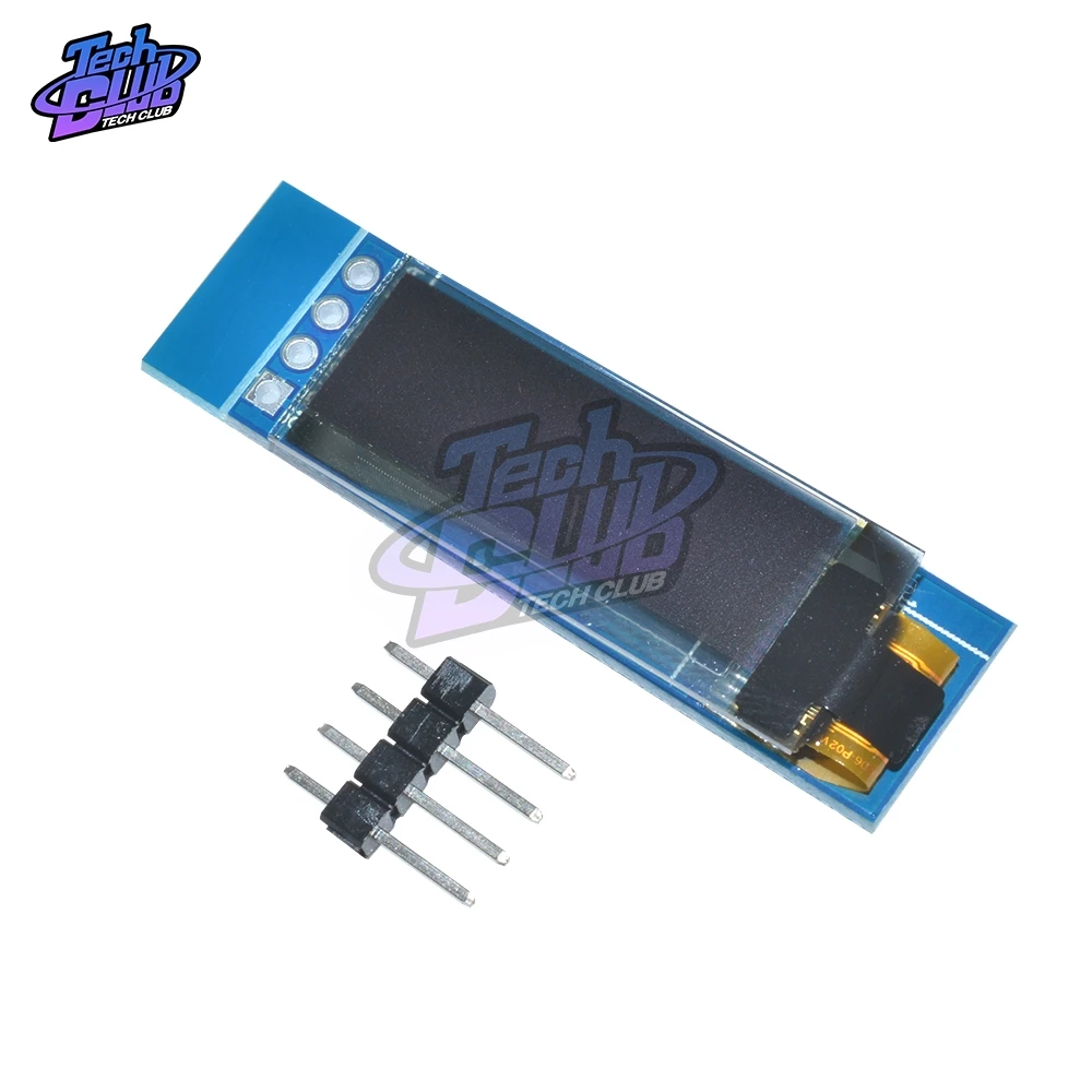 Синий/белый OLED ЖК дисплей 0 91 дюйма 128x32 IIC I2C Последовательный модуль SSD1306 Драйвер IC