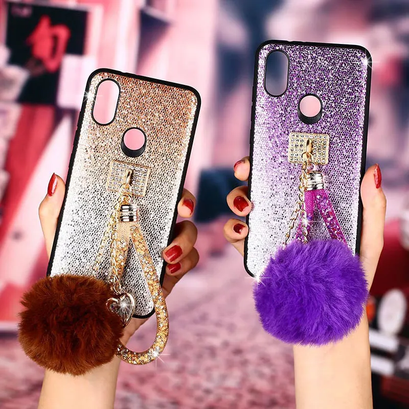 Чехол для Xiaomi Mi A1 a2 5x6x9 8 se lite note 3 mix 2s max play 5c funda Модный чехол сверкающий с блестками