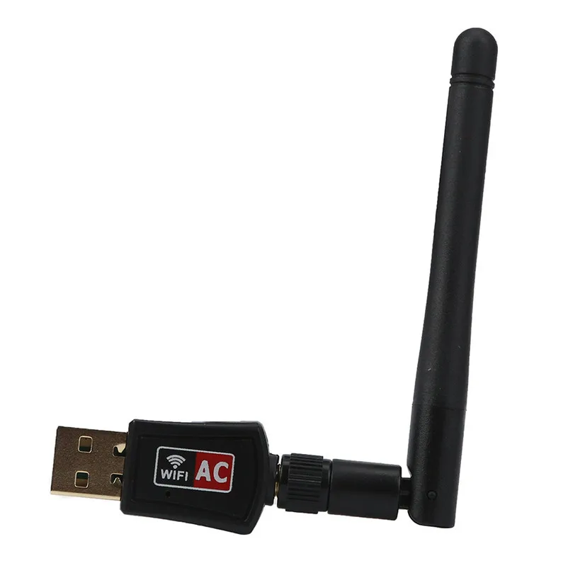 Factory price 600 Mbps Dual Band 2.4/5Ghz Wireless USB WiFi Network Adapter 802.11AC w/Antenna J09T|network adapter|wifi network adapteradapter