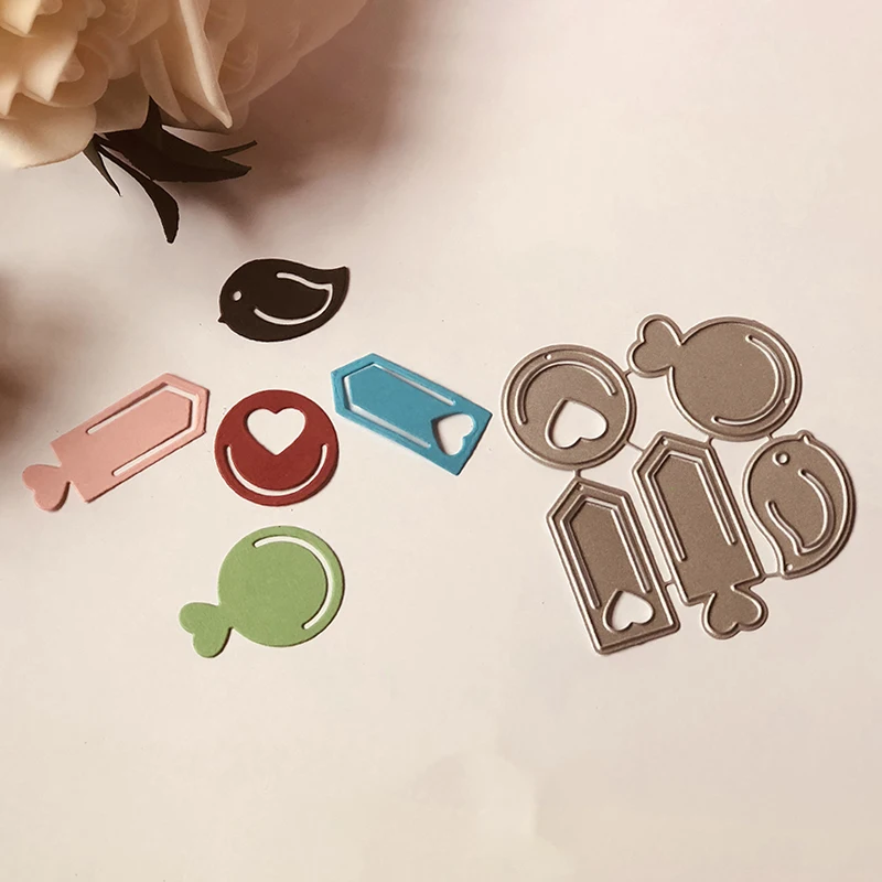 5 шт. в форме сердца геометрические формы металлические режущие штампы для