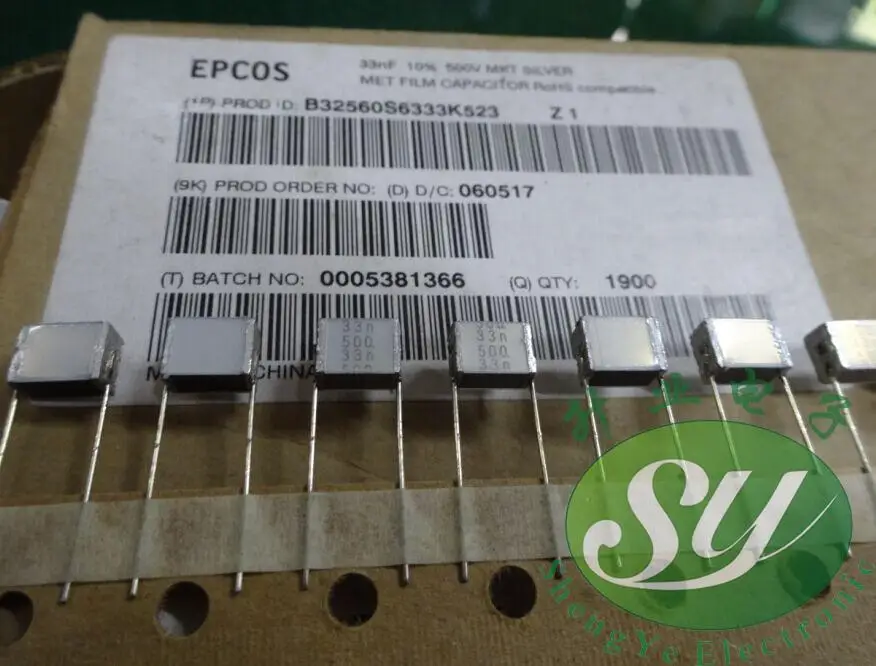 

2019 hot sale 20PCS/50PCS EPCOS 0.033uf/500v 33nf 333 The new Melaleuca cake capacitance B32560S6333K free shipping