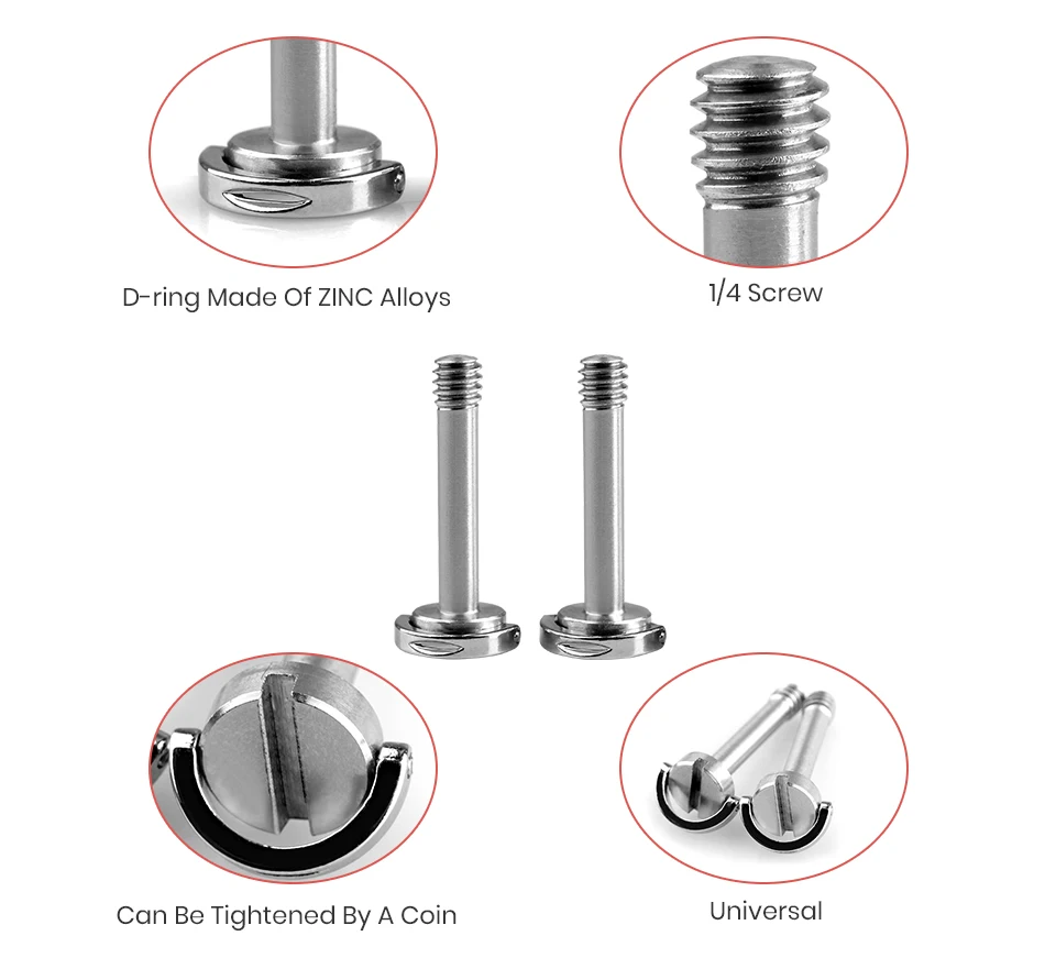 SmallRig 1/" D-Ring Thumb винты для камеры Rig Kit(2 шт в упаковке)-1795