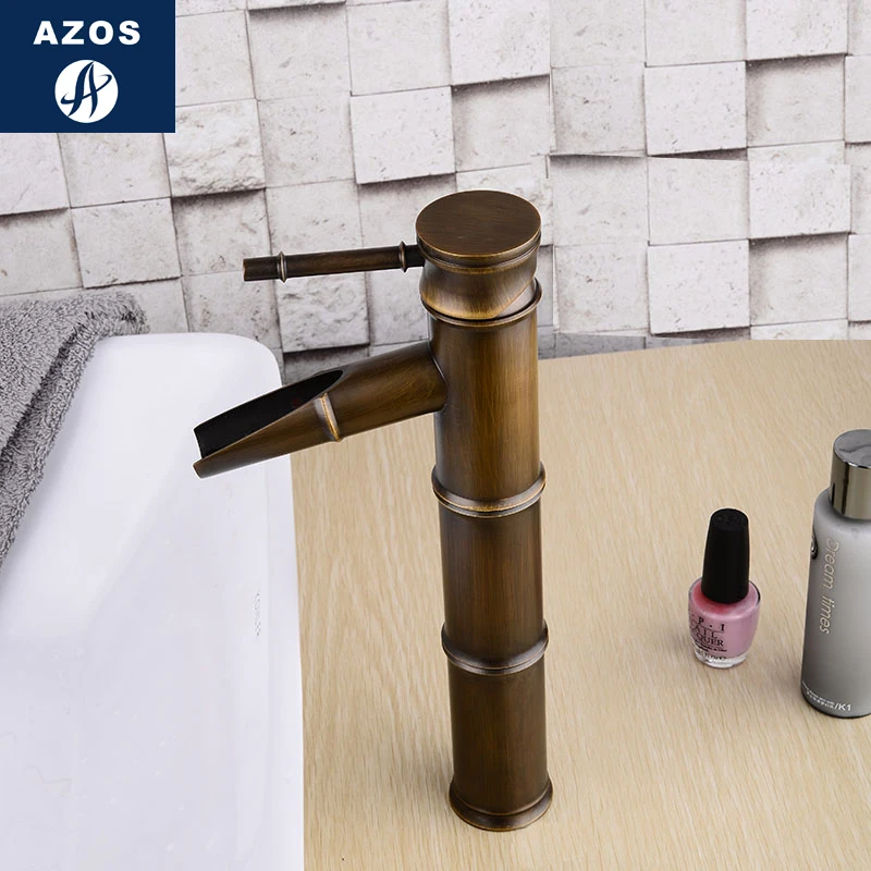

Azos Under Counter Basin Faucet Soft Basin Brass Chrome Cold and Hot Switch Continental Shower Shower Room Round MPDKF20