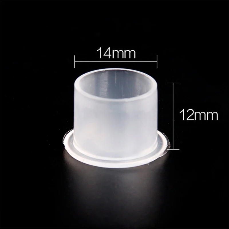 100pcs M-14mm 100 шт одноразовые колпачки, микроблейдинг, чернила для тату, иглы, принадлежности, аксессуары для тату оборудования, Перманентный макияж - Цвет: 100pcs M-14mm