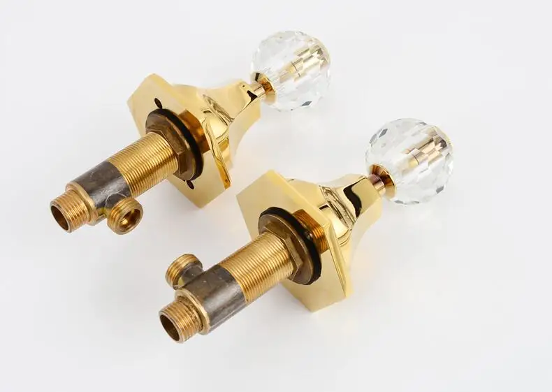 Роскошный смеситель для ванной комнаты корпус из твердой латуни лебедь отделка