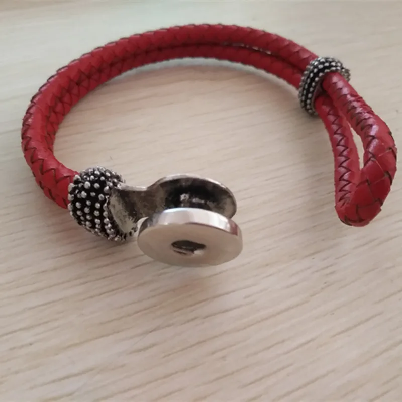 Браслет из 100% натуральной кожи с серебристыми кристаллами нержавеющей стали 316L |