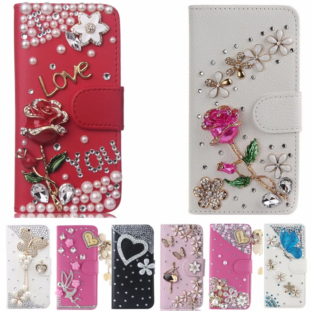 Блестящий со стразами и украшением в виде кристаллов чехол для Samsung Galaxy J1 mini J105