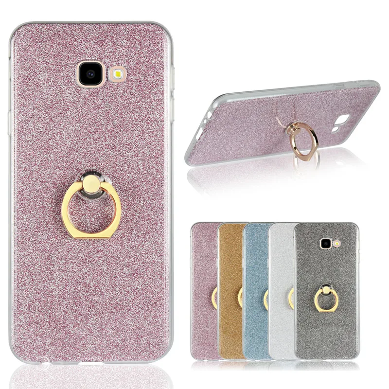 For Samsung Galaxy J4 Plus Mobile phone case Silicone Back Cover Prime J415 SM-J415 protective Ring bracket |