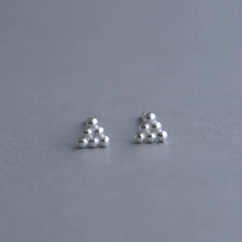 Ювелирные изделия из стерлингового серебра 925 пробы креативный треугольный шар