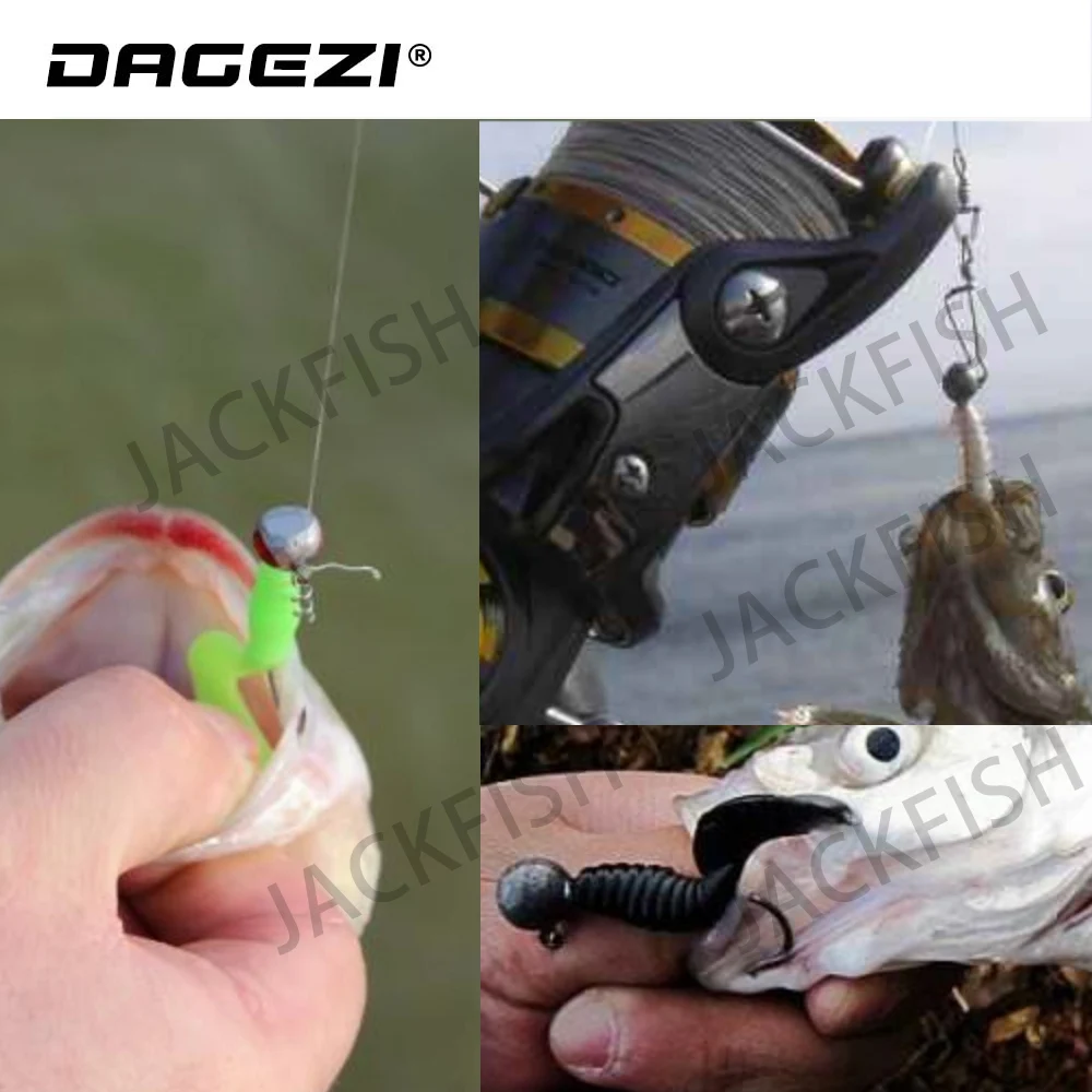 DAGEZI блесна приманка со свинцовым крючок 3.5g/5g/7g 5 шт./лот рыболовный Lead Jig Grank Мягкие