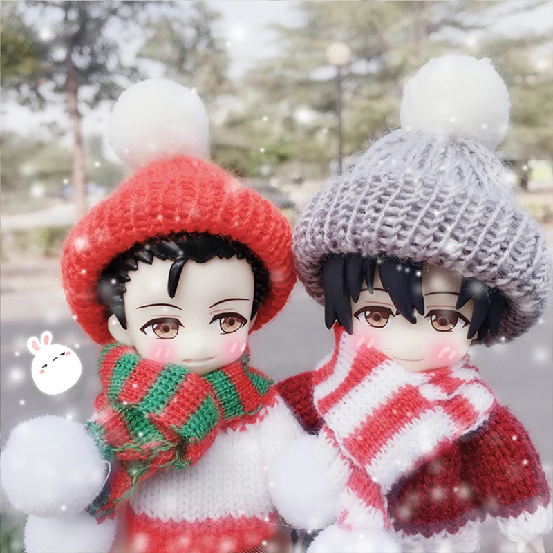 Женский шарф длиной 20 см Рождественский для кукол Blyth OB11 модель 1/8 1/12 BJD аксессуары