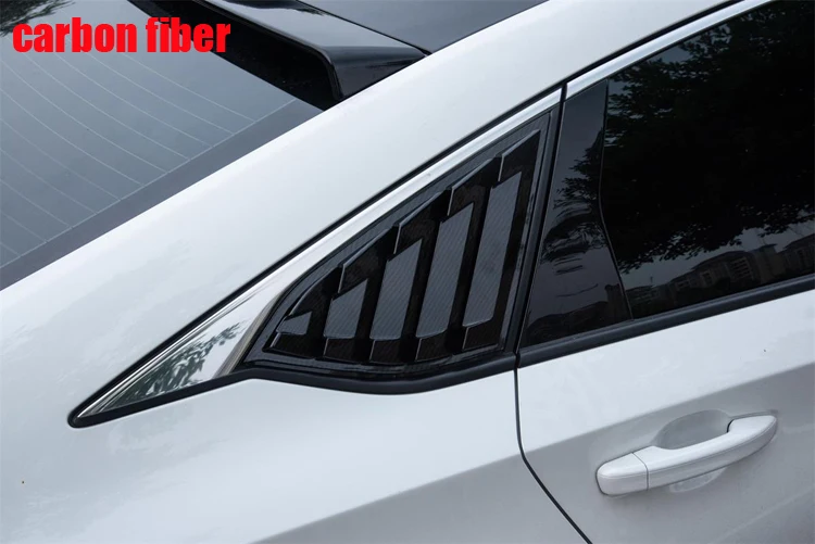Для Honda Accord 10th углеродное волокно ABS задняя оконная ручка треугольник крышка чаши аксессуары для стайлинга автомобиля 2шт C1086