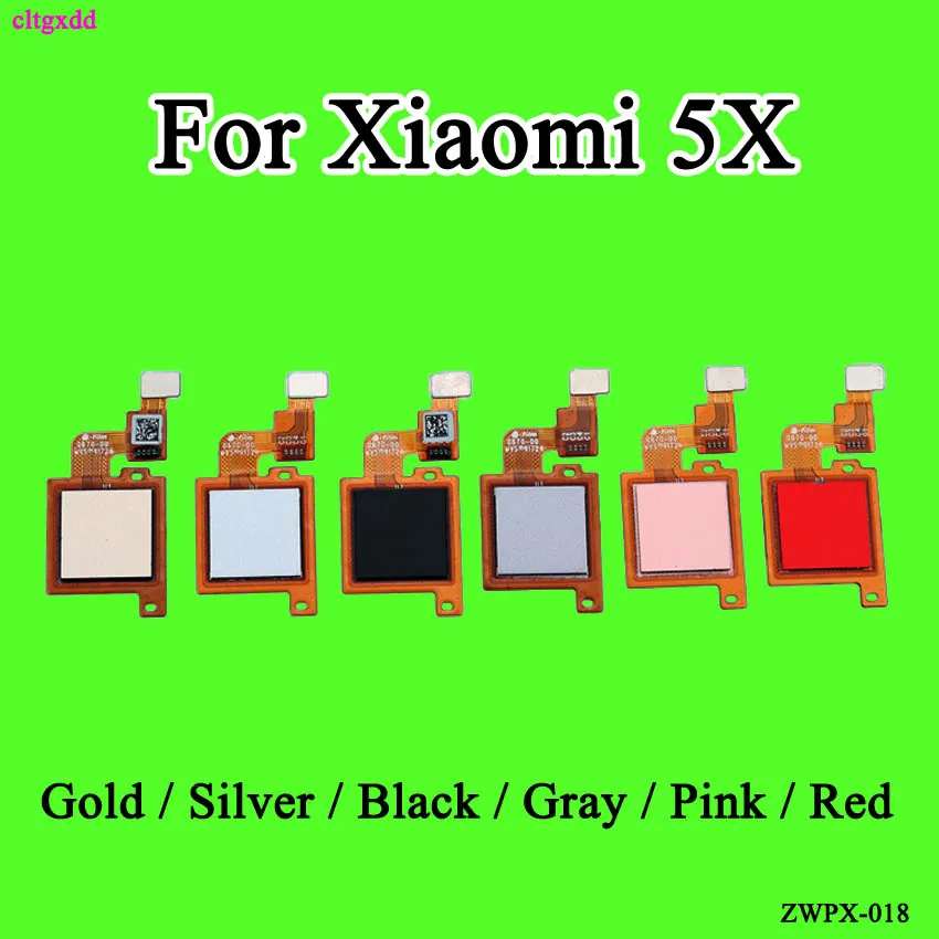 cltgxdd For Xiaomi Mi 5X Mi5X Fingerprint Scanner Reader Sensor Connector Flex Cable with Home Button Return Flex Ribbon