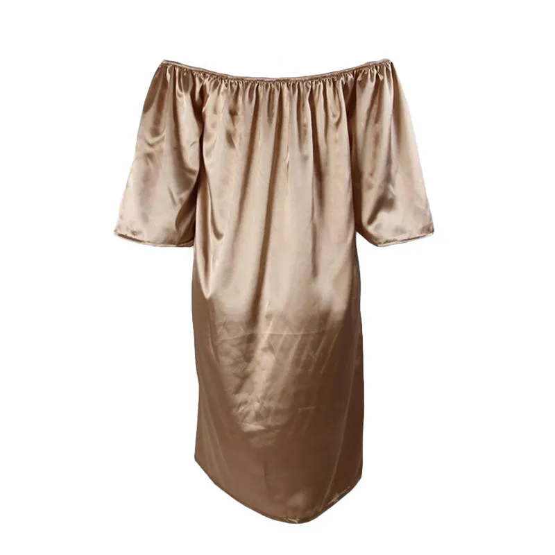 Новинка 2017 сексуальное платье с открытыми плечами пышными рукавами вырезом