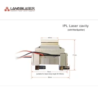 laser cavity for ipl handpiece for 90507 lamp pass through include crystal filter and cooling peltier